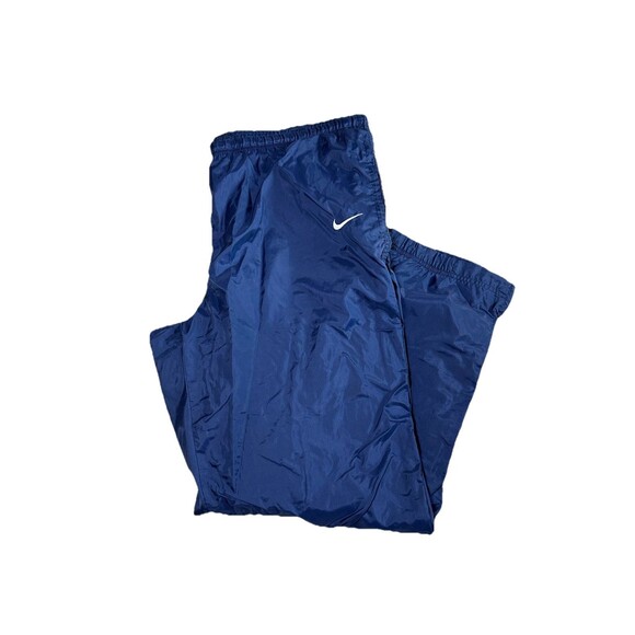 Vintage 90s Nike Track Pants Size XL Blue Baggy Swoosh Essential Y2K Skater‎ - Picture 1 of 7